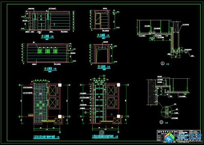 溪洛渡工程一号楼业主办公楼室内装饰设计施工图下载 -CAD之家